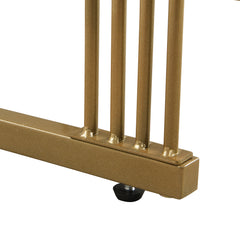 Modern Pedestal Base Space Saving Coffee Table Set of Two, Engineered Wood and Artificial Board Construction, Hardwood, Black Finish, High Gloss Stone Table Top, Metal Golden Accents, with Drawer, Without Electricity, Battery Free.