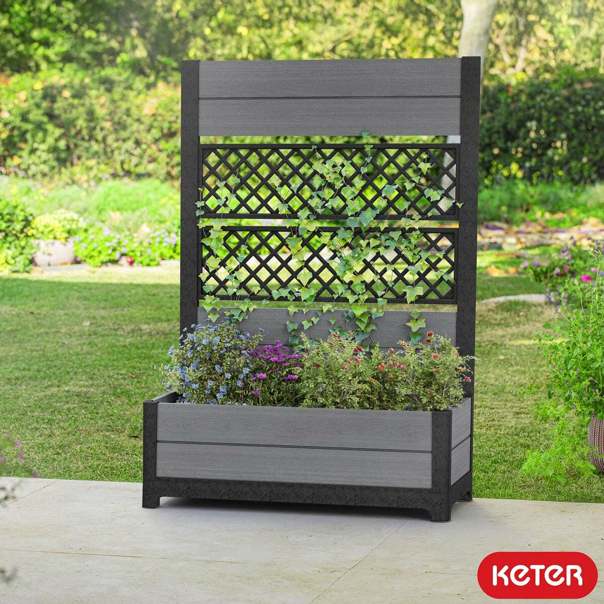 Keter Cortina Privacy Tulip Screen Planter