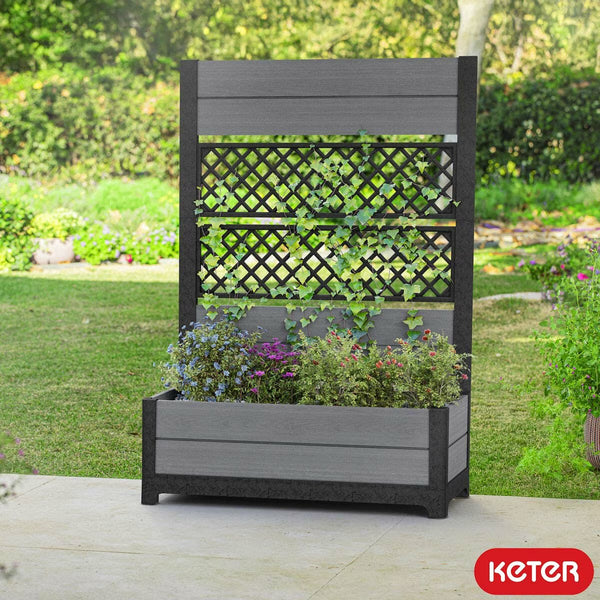 Keter Cortina Privacy Tulip Screen Planter