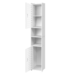 Bathroom Cabinet Bathroom Storage Units Floor Standing Display Cabinet, Free-standing Floor Cabinets,Home Storage Furniture Organizer Cupboard Unit for Kitchen,Hallway,Bedroom,20L×20W×116H CM