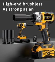 Wireless Electric Impact Wrench, Lithium Electric Wrench Set - Multifunctional Tool Set, Portable, Suitable For Car Maintenance, Furniture And Scaffolding Installation, A Gift Of Electric Tools For Husbands