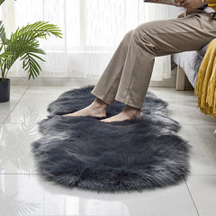 Soft Faux Australian Wool Decorative Pad (60x180cm) – Multifunctional Soft Plush Sofa Cushion, Bay Window Mat & Irregular Rug for Warm Indoor Spaces