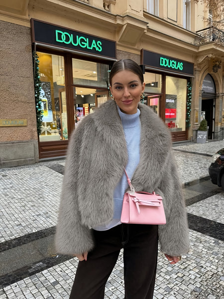 Faux Winter Warm Fashion Plush Top Short Coat for Women