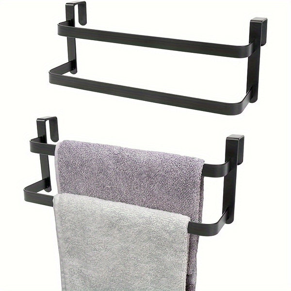 1pc/2pcs Kitchen Cabinet Towel Rack, Double Kitchen Towel Rack