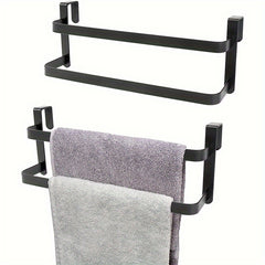1pc/2pcs Kitchen Cabinet Towel Rack, Double Kitchen Towel Rack
