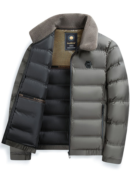 Men'S Jacket Autumn And Winter New Jacket Middle-Aged Thickened Warm Top Men'S Clothing