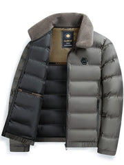Men'S Jacket Autumn And Winter New Jacket Middle-Aged Thickened Warm Top Men'S Clothing