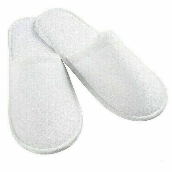 20Pairs Disposable Terry Cloth Slippers for Spa, Hotel, and Guest Use Office & School Supplies