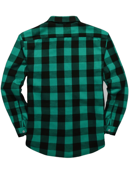 Men's 3pcs Fashion Casual Flannel Plaid Shirts for All Seasons