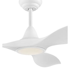 Eglo Cirali 3 Blade Ceiling Fan with DC Motor and LED Light in White
