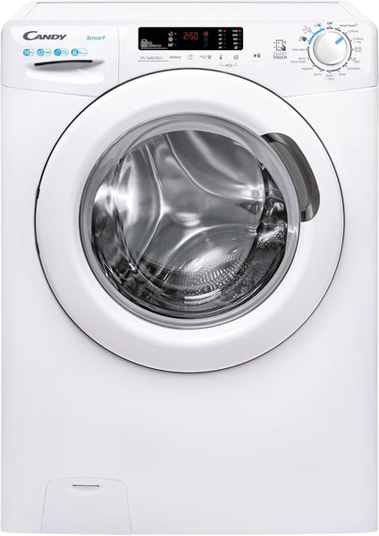 CANDY Quick Pro Washing Machine, 10Kg Wash, 1400 RPM, A-20 Energy Class, 16 Programmes, Pro Active Wash, Builtto Last, White-White, 55X60X85 Cm - GD 4108-80