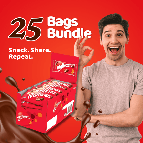 Mars Chocolate Full Cases Bulk Pack | Choose from Snickers, Twix, Maltesers, Bounty, Mars Bars & Skittles - 24-36 Packs Iconic UK Treats