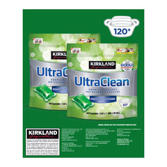Kirkland Signature Ultra Clean Laundry Bio Detergent, 2 X 60 Pack