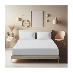 ELAFY Extra Deep 25CM Fitted Sheet Bed Sheets Single Double King Super King Bed Size cotton rich Feels super soft