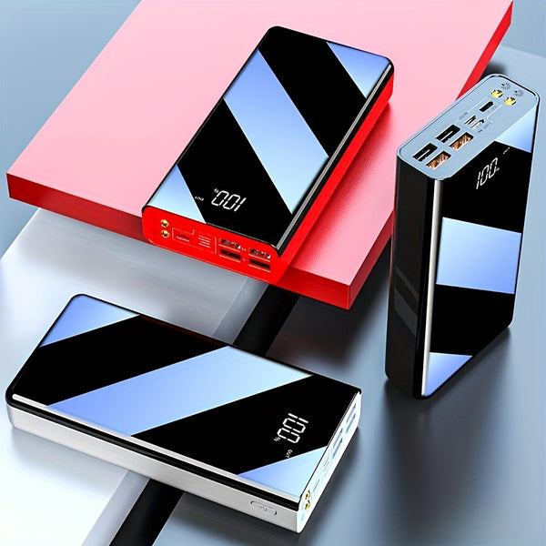 50000Mah Large Capacity Fast Charging Power Bank, LED Power Display, Type-C Bidirectional Fast Charging, Five Outputs, Two Inputs, Suitable for Charging for Iphone/ for Samsung/Android Electronic Devices, Outdoor Portable Emergency Power Backup Battery Pa