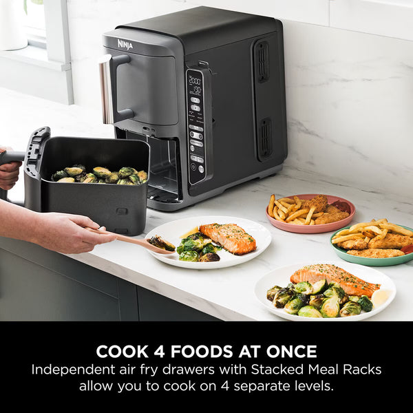Ninja Double Stack 9.5L Air Fryer with Smart Cook System, SL451UK
