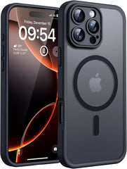 TOCOL Magnetic for Iphone 17 Pro Max Case 6.9-Inch, Compatible with Magsafe, Full Camera Protection, Built-In Magnetic Ring, Drop Protection Shockproof Translucent Matte Phone Cover