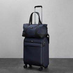 Rock Harper 2 Piece Softside Cabin and Holdall Luggage Set in Black