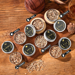 Whiskey Smoker Kit with Torch - 6 Flavors Wood Chips, 2 Glasses, 2 Ice Ball Molds - Cocktail Smoker Infuser Kit, Old Fashioned Drink Smoker Kit, Birthday Bourbon Gifts for Men,Dad(No Butane)