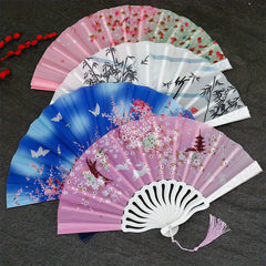 Folding Fan Hand Held Bamboo Fan Chinese Style Wedding Party Dance Fans hot