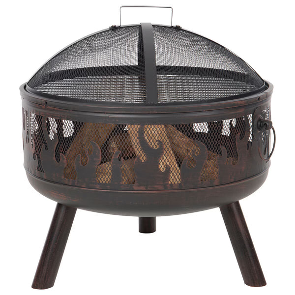 Redfire Blazer Wood Burning Fire Pit + BBQ Grill