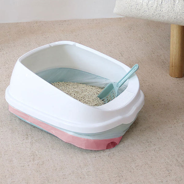 Large 74x45cm Cat Litter Tray Liners with Drawstring Closure Easy Cleanup for Large Litter Boxes, 12PCS/PACK