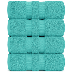 Pack of 4 Jumbo Bath Sheets Set 100% Egyptian Cotton (80x140 CM) Quick Dry 500GSM Highly Absorbent Soft Feel Bath Sheets XL Bathroom Towel Perfect for Daily Use