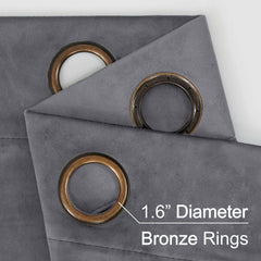 2pcs Premium Velvet Blackout Curtains – High-Quality Thermal Insulated Room Darkening Window Drapes, Light-Blocking Rod Pocket Curtains for Living Room Decor, Bedroom, Machine Washable Home Decorations
