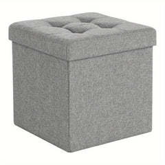 Storage Stool Padded Foldable Bench, Chest with Lid, 40L Capacity, Holds Up to 300kg, for Bedroom, Hallway, Living Room