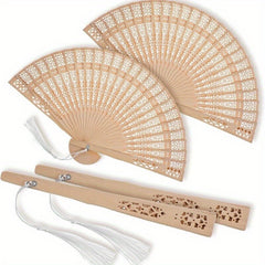 Bamboo Folding Fan Vintage Hand Fans for Party Wedding Dancing Flush Fan Breeze