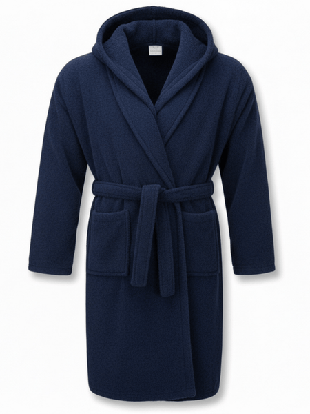 Luxury 100% Cotton Hooded Bathrobe | Soft Terry Towel Material Premium | One Size That Fits All Absorbent & Comfortable Robe for Men & Women Robe for Bathroom, Spa & Home