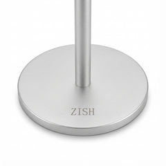 ZISH Toilet Roll Holder Free Standing - Stainless Steel Bathroom Toilet Paper Organizer and Dispenser - No Drill Toilet Roll Stand Freestanding - Up to 5 Toilet Roll Storage