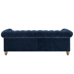 Allington 3 Seater Navy Fabric Chesterfield Sofa