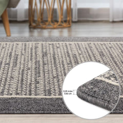 Multy Home Bumko Border Accent Floor Runner, 60 X 183 Cm