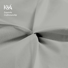 K&A® Pintuck Pinch Pleat Duvet Cover Set with Zipper Closure including Pillowcase – Ultrasoft Brushed Microfiber – Easy Care & Machine Washable