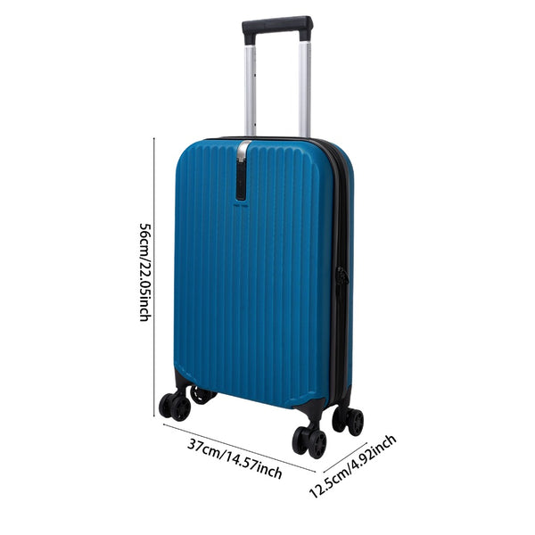 Foldable 20 Inch Trolley Luggage, Compact Carry-On Travel Suitcase, Durable Collapsible Luggage with Adjustable Handle, Ideal for Holiday Vacations, Train Journeys and Easy Storage At Home, 1pc