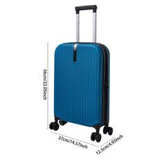 Foldable 20 Inch Trolley Luggage, Compact Carry-On Travel Suitcase, Durable Collapsible Luggage with Adjustable Handle, Ideal for Holiday Vacations, Train Journeys and Easy Storage At Home, 1pc