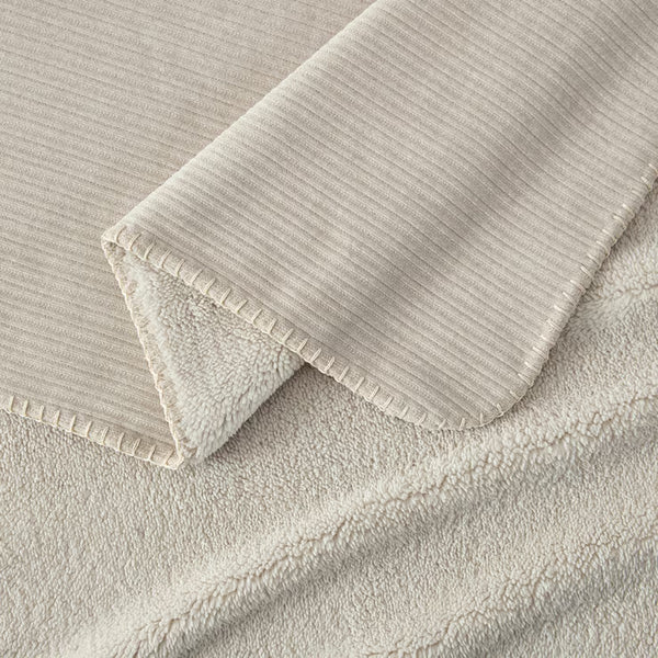 Casual Living Soft Chenille Cream Throw, 127 X 178 Cm