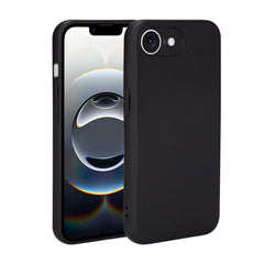 32nd Liquid Silicone Case Cover for iPhone 16e (2025) With 2 X Tempered Glass Screen Protectors, Slim and Durable Protective Case - Black