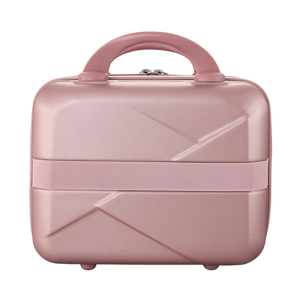 Portable Handheld Plastic Makeup Bag with Elastic Band & Zipper, Jewelry Box, Gift Box for Storing Souvenirs, Luggage Cart for Boarding The Aircraft, Multifunctional Suitcase with Internal Dividers, Can Hold Cosmetics, Towels, Toiletries