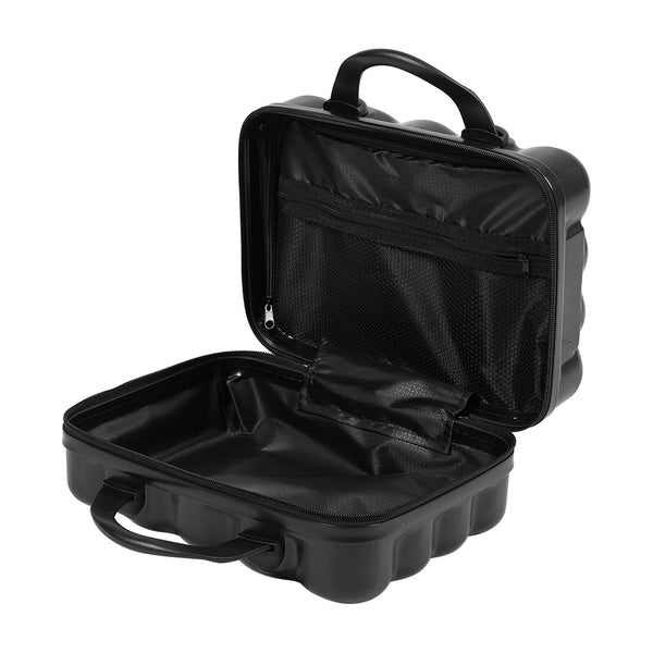 2pcs Luggage Set Cabin Suitcase, Lightweight Luggage Hard Shell Travel Trolley Case, Travel Suitcase Sets with Cup Holder and Hook, Carry on Hand Cabin Luggage with Beauty Case