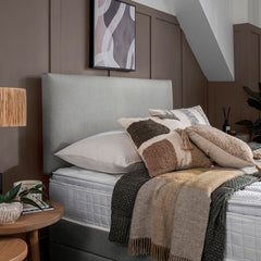 Silentnight Bexley Grey Fabric Headboard, Single