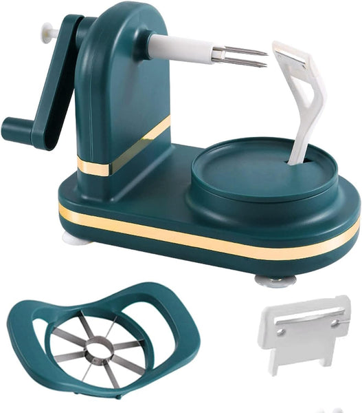 Apple Peeler, Vegetable Fruit Peeler Potato Peeling Machine Kitchen Peeling Tool for Cutting (Dark Green)