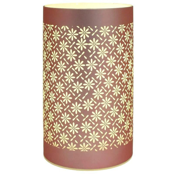 LED Table Lamps Battery Operated Cordless Desk Lights | Blue Green or Pink Flower Petal Design