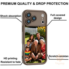 Phone Case - Custom Photo Thick Soft Phone Case - Personalized Case for Iphone 17/ 16/ 15/ 14/ 13/ 12/ 11 Pro Max/ Pro/ Plus, Full Coverage Protection, Scratch-Resistant & Wear-Resistant, Creative Gift for Family & Friends on Birthdays, Christmas