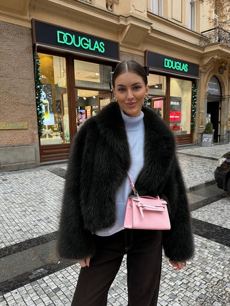 Faux Winter Warm Fashion Plush Top Short Coat for Women