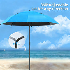 Outdoor Sun Umbrella - Lightweight Foldable Manual Open | Suitable For Camping, Beach, Fishing, And Picnic | Fashionable Patio Accessory | Durable Outdoor Gear, Garden Umbrella