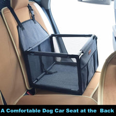 Pet Dog Car Seat, Pet Carrying Basket Suitable for Small Dogs And Cats, Foldable Pet Travel Car Seat Box