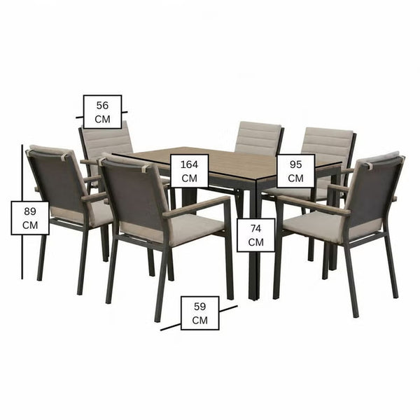 Bramblecrest Zurich 7 Piece Dining Set