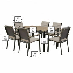 Bramblecrest Zurich 7 Piece Dining Set